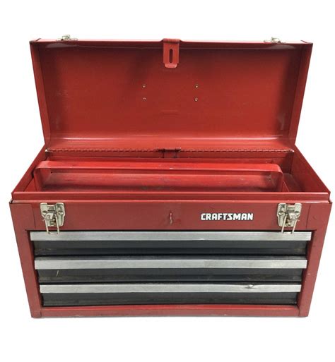 metal 3 drawer tool box|craftsman 4 drawer tool box.